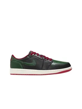 1 Retro Low OG Low Top Sneakers Black Gorge Green
