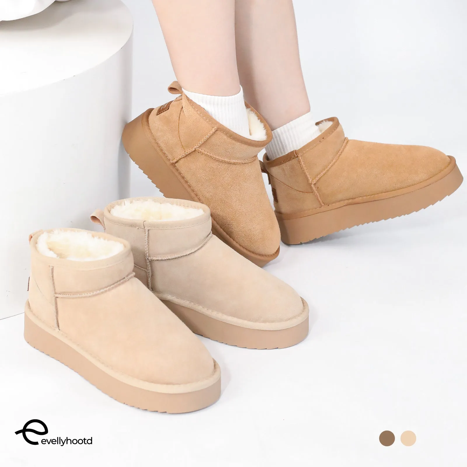 #2422 Classic Ankle P | Platform Ankle Snow Boots