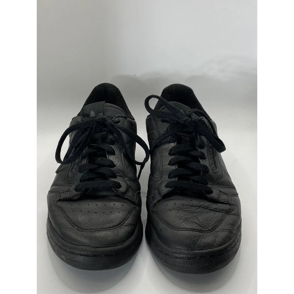 ADIDAS Men's Black Solid Continental 80 Round-Toe Lace-Up Casual Sneakers SZ10.5