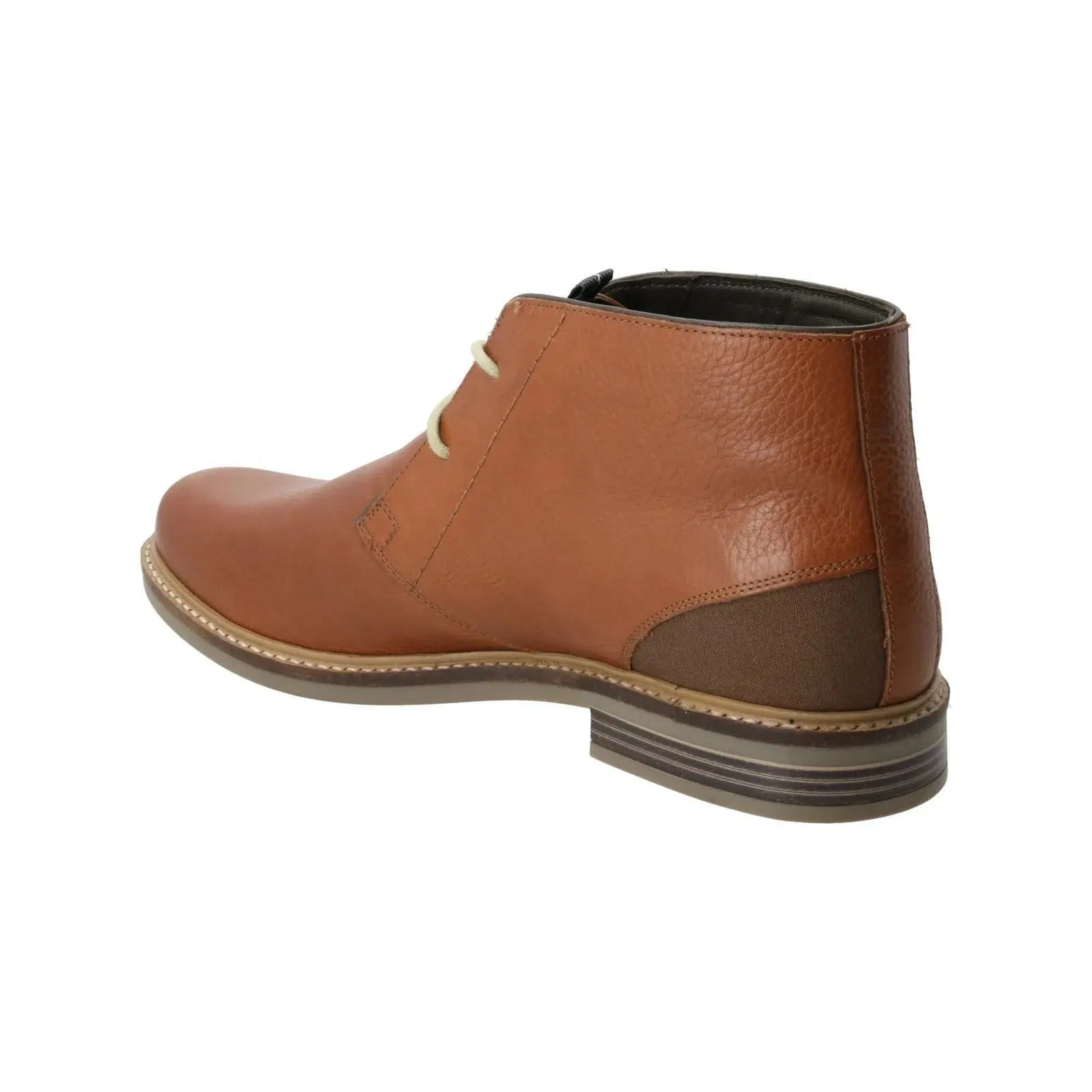 BARBOUR Redhead Chukka Boots Lace Up Leather Tan