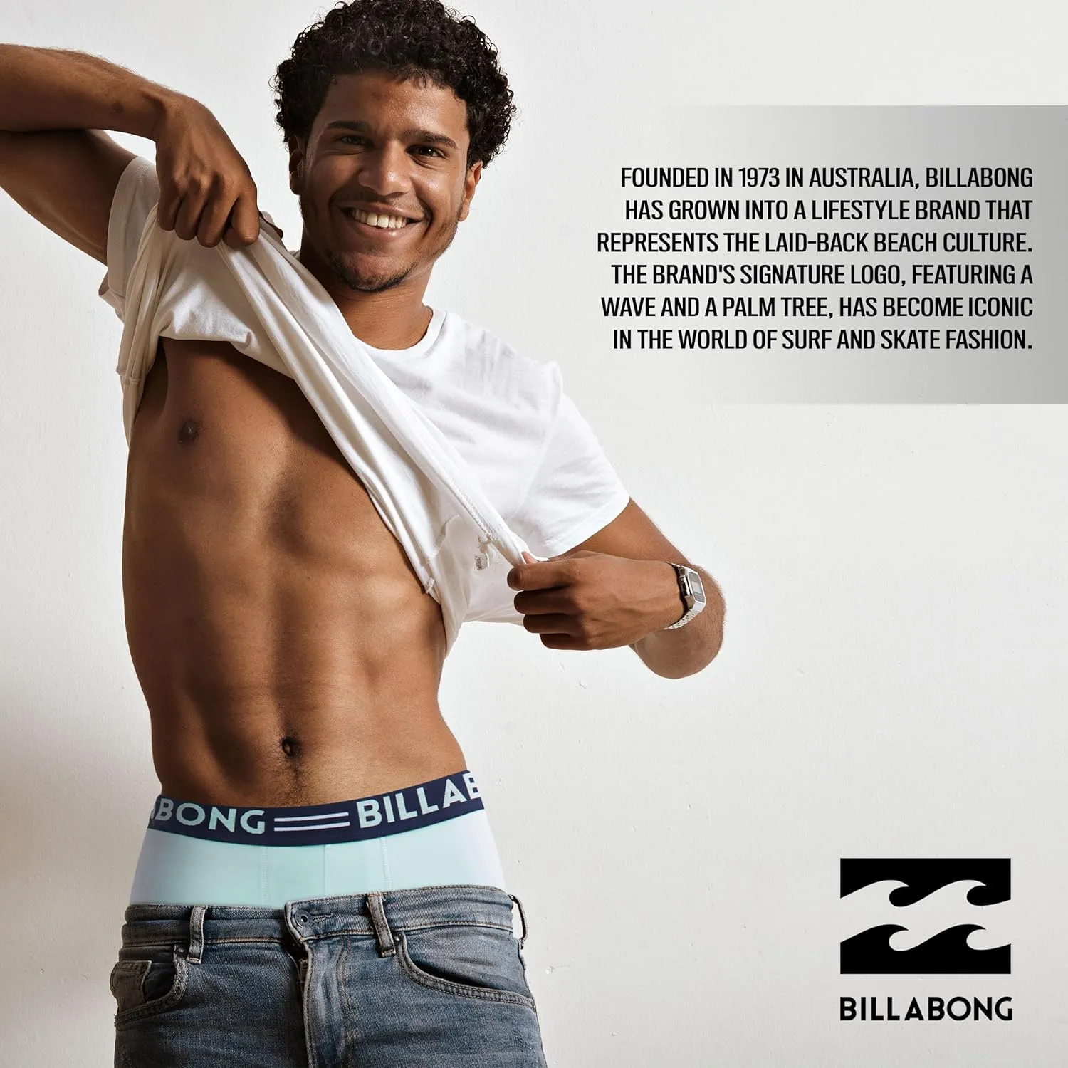 Billabong Mens Boxer Briefs 4 Pack Long Leg Performance Compression Shorts Mens Underwear 7.5?? Inseam