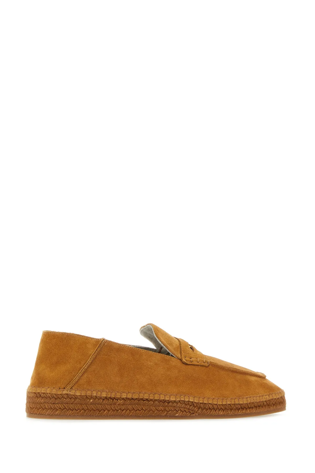 Camel suede espadrilles
