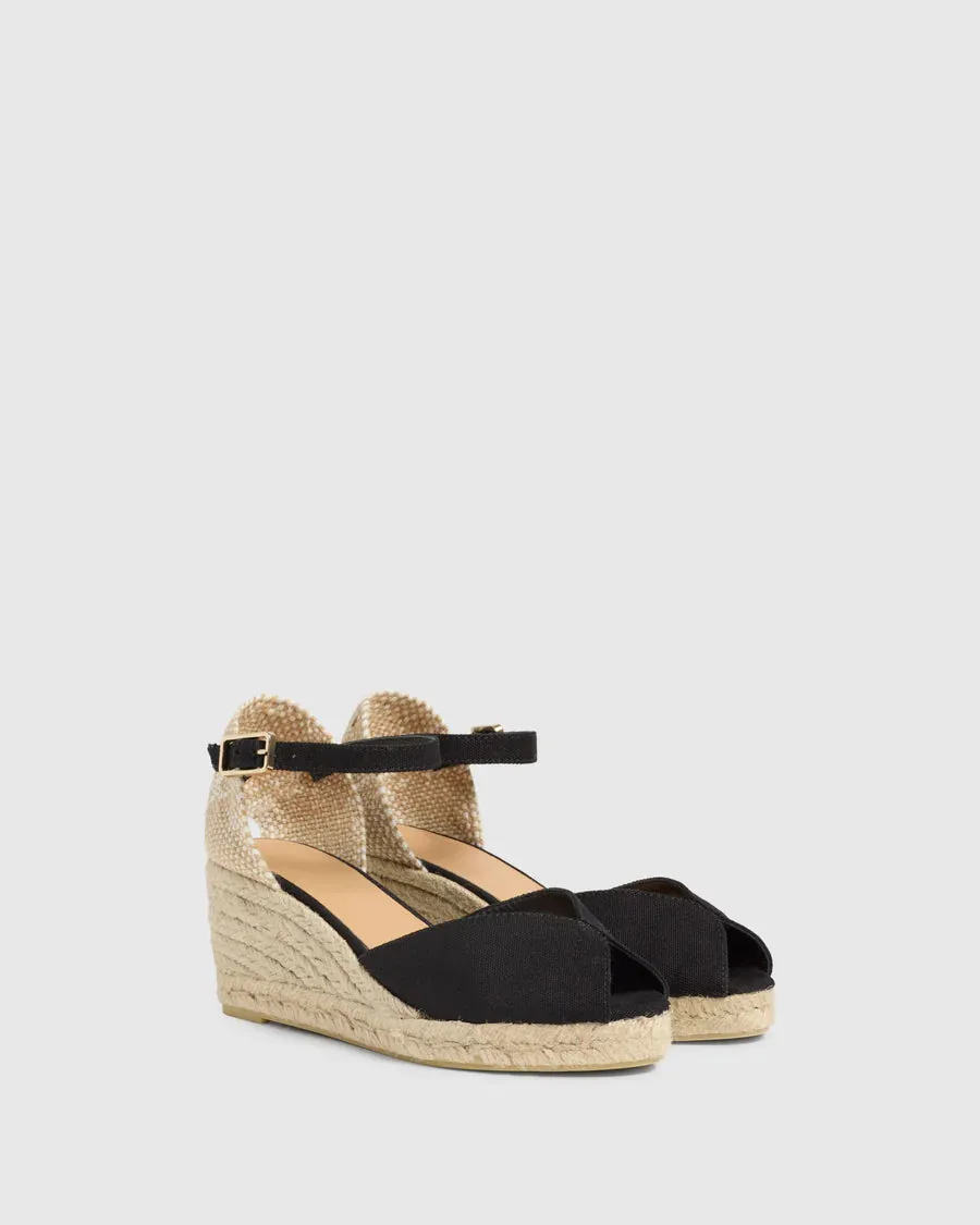 Castaner Bianca Espadrille in Black