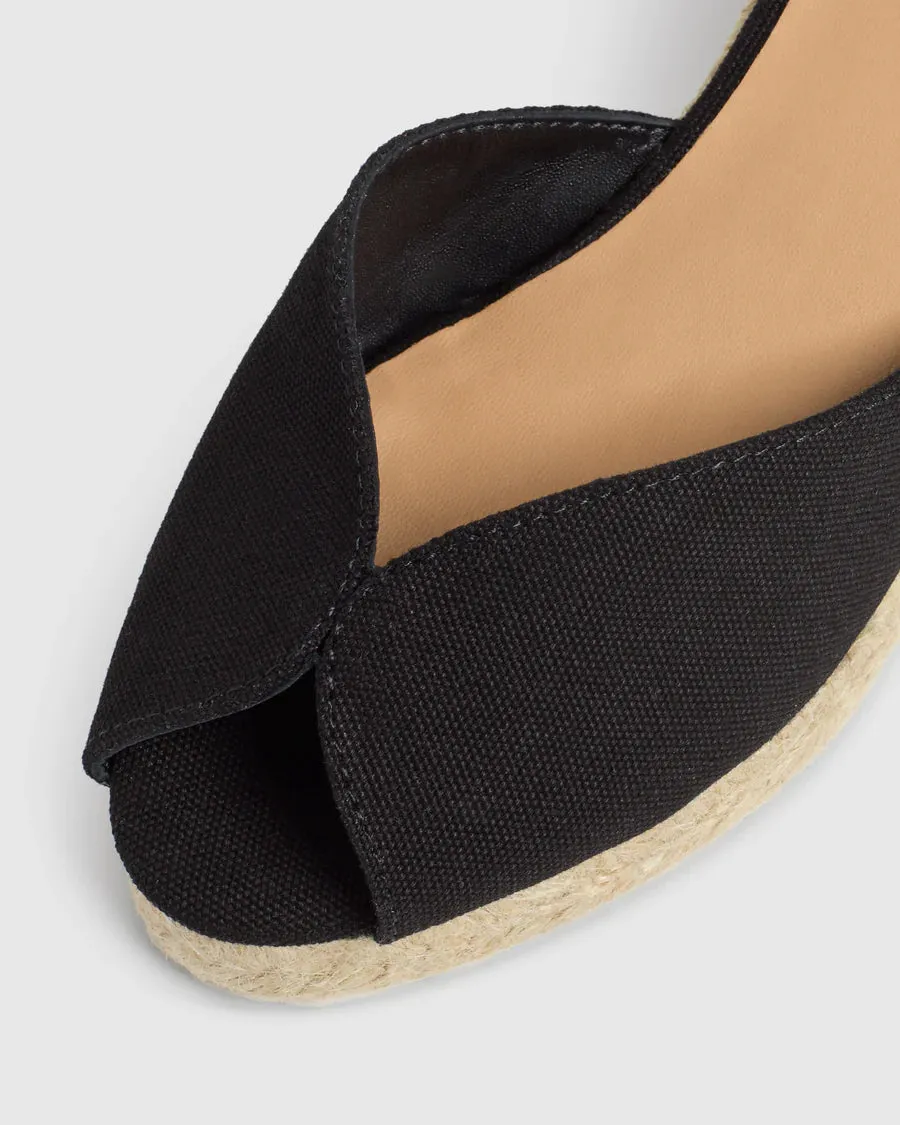 Castaner Bianca Espadrille in Black
