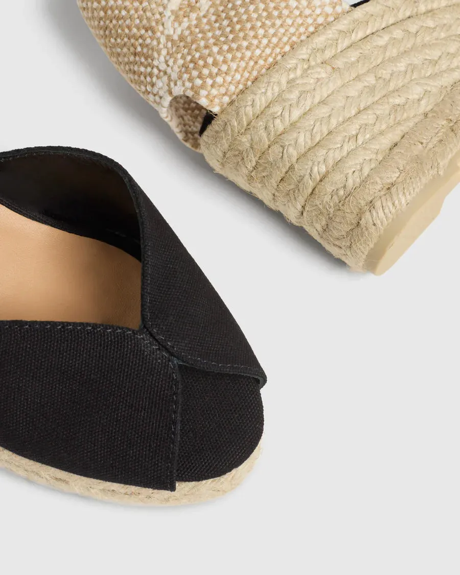 Castaner Bianca Espadrille in Black