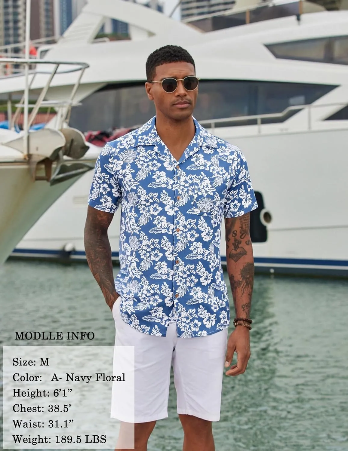 COOFANDY Mens Hawaiian Shirt Short Sleeve Buttoon Down Shirts Casual Tropical Floral Summer Linen Shirts