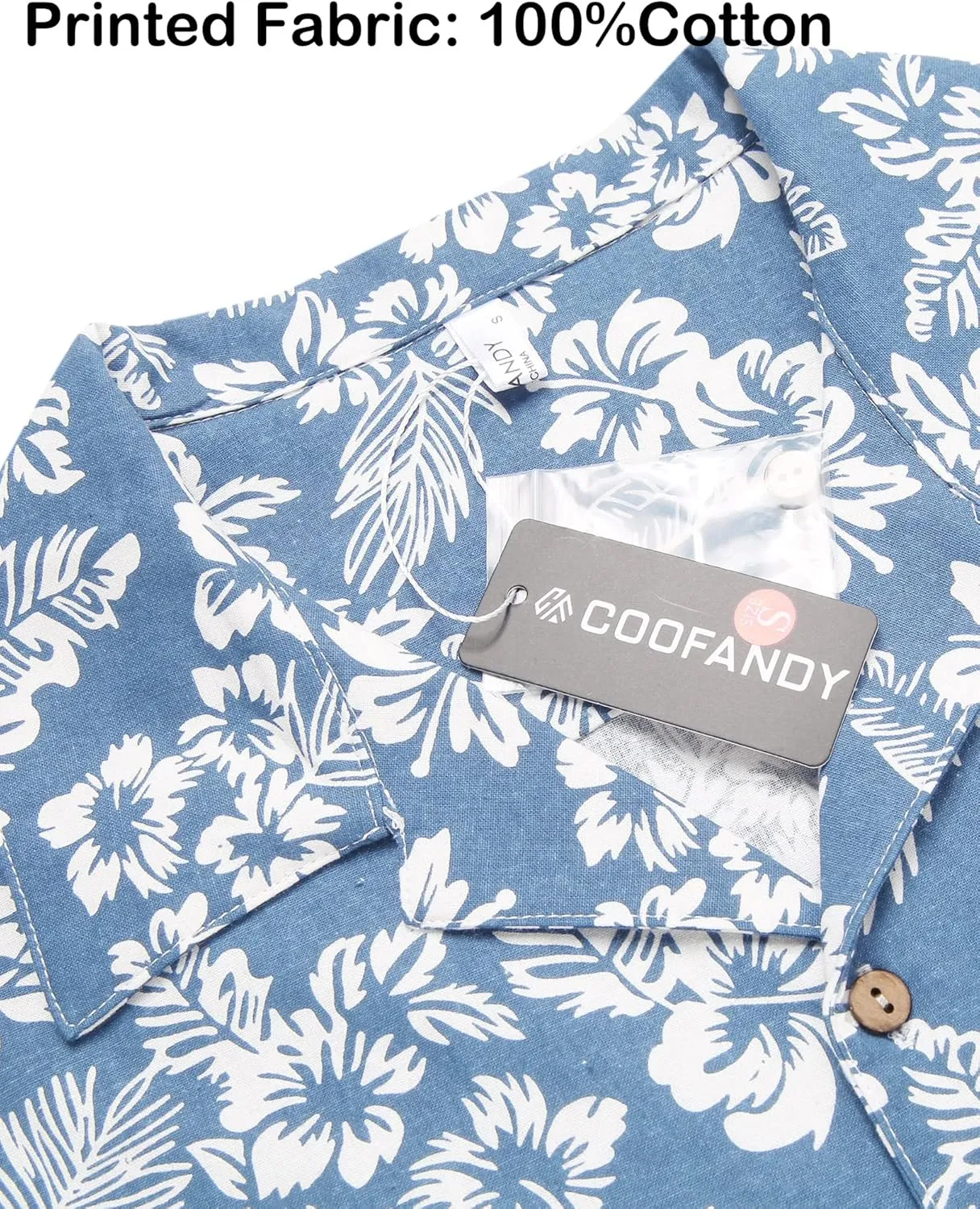 COOFANDY Mens Hawaiian Shirt Short Sleeve Buttoon Down Shirts Casual Tropical Floral Summer Linen Shirts