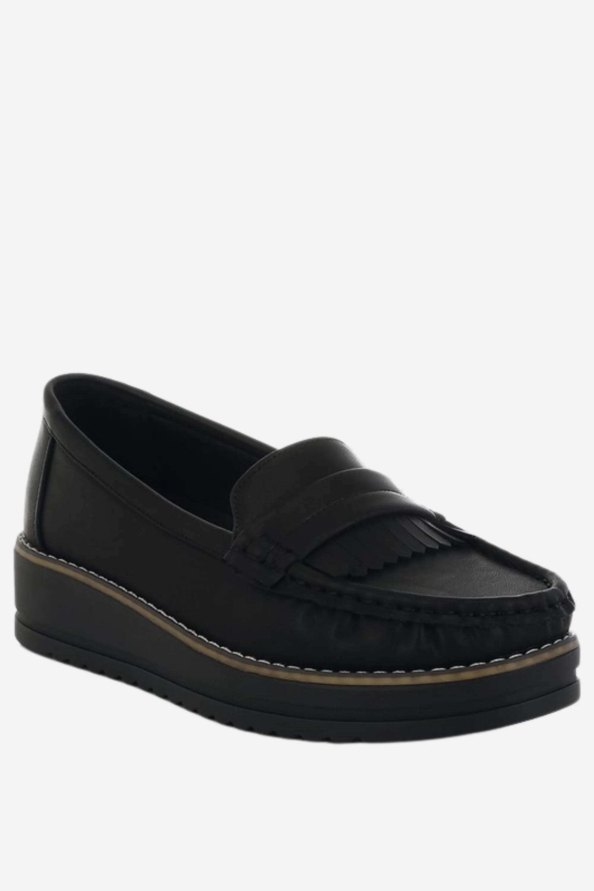 Croyda Fringed Nubuck Loafers