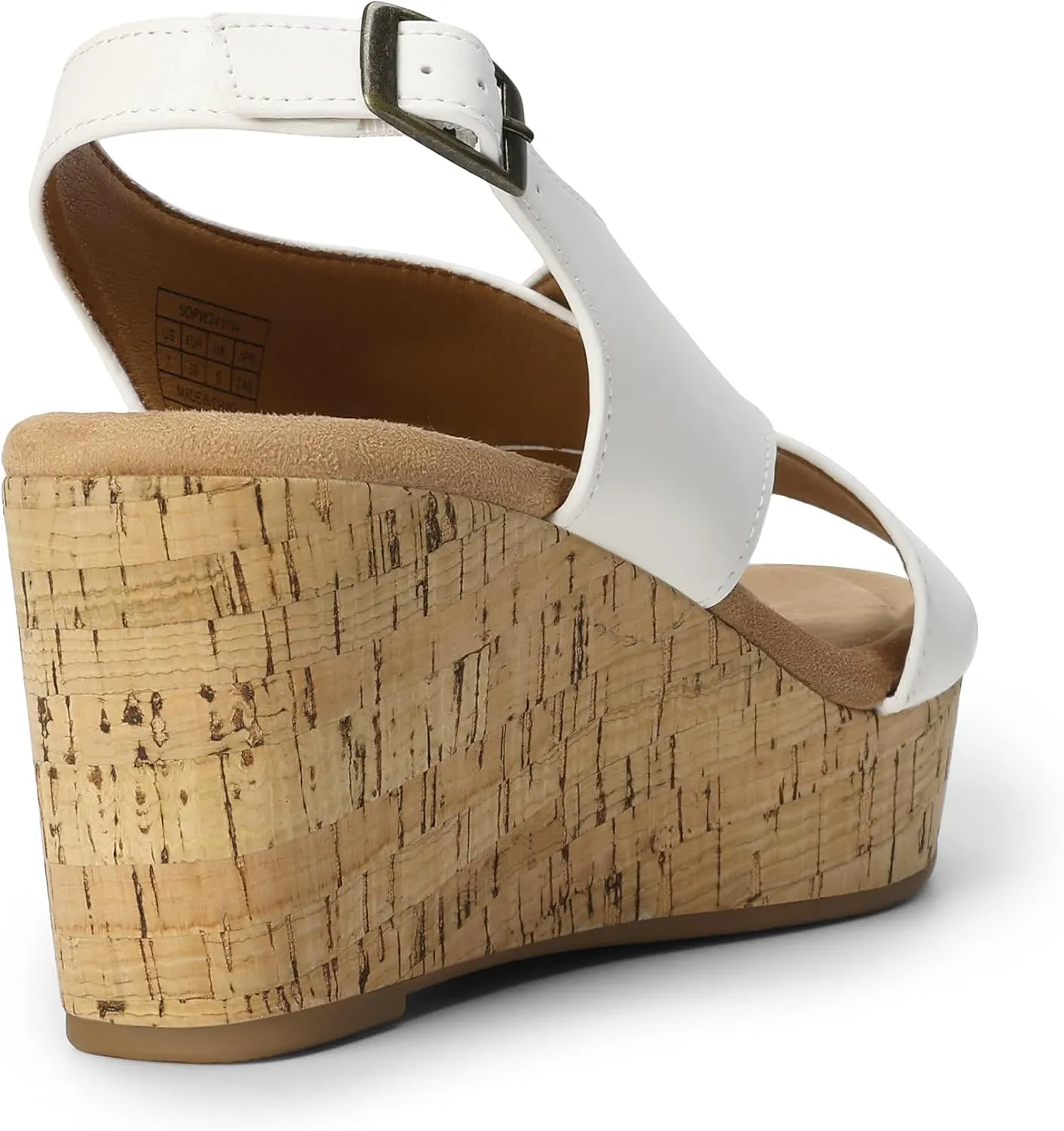 DREAM PAIRS Women's Comfortable Ankle Strap Platform Wedge Sandals for Women Casual Dressy Summer