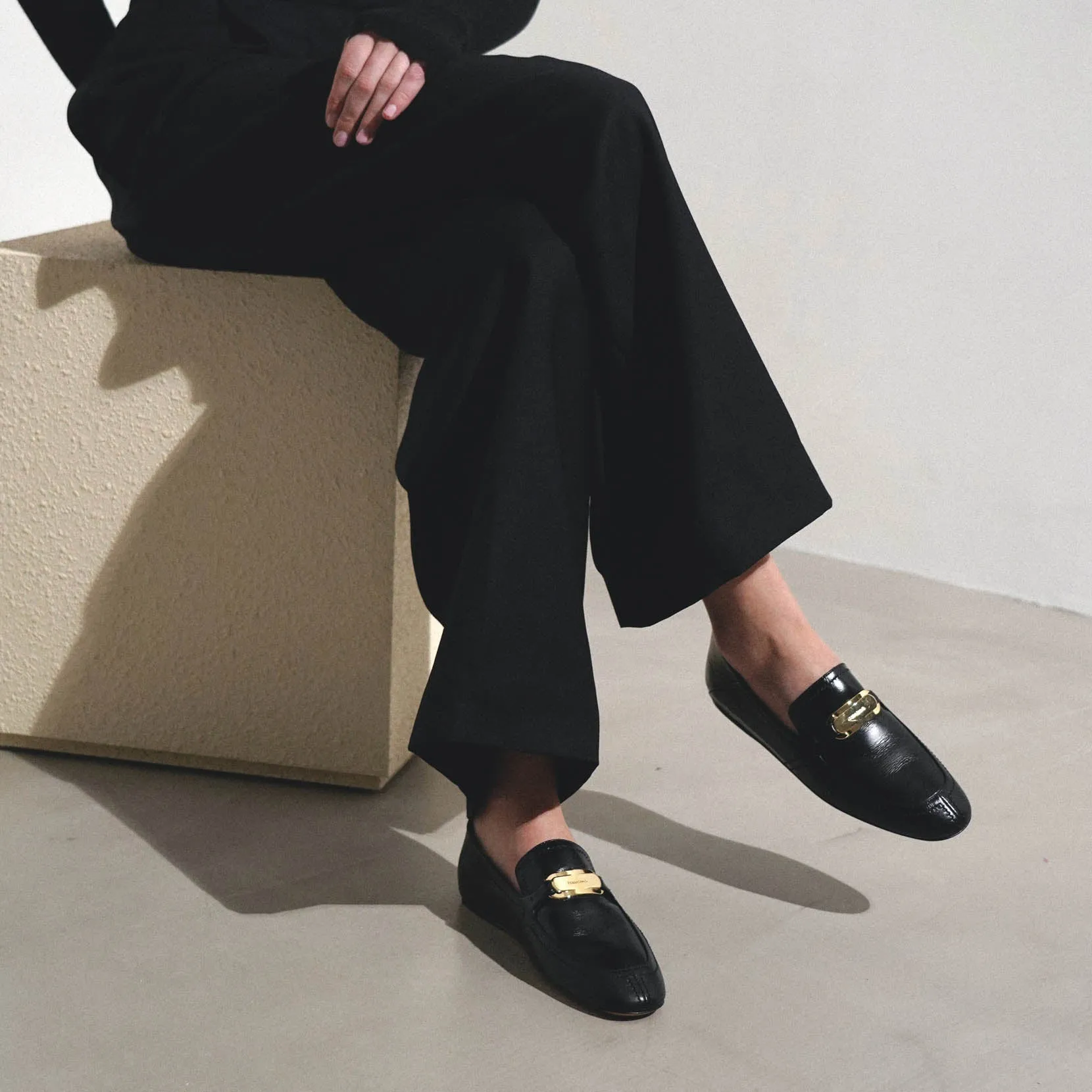 Elaine black loafers