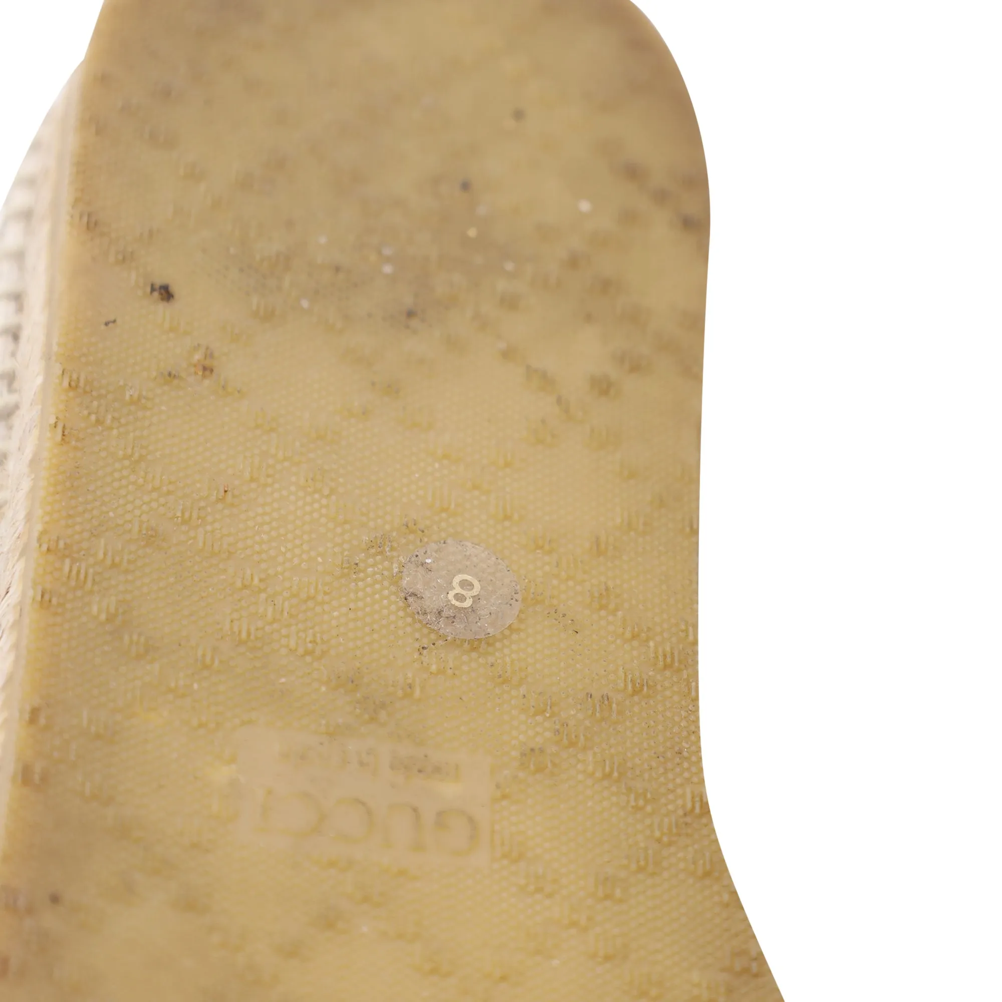 Gucci GG Monogram Espadrille Loafers in Beige Canvas