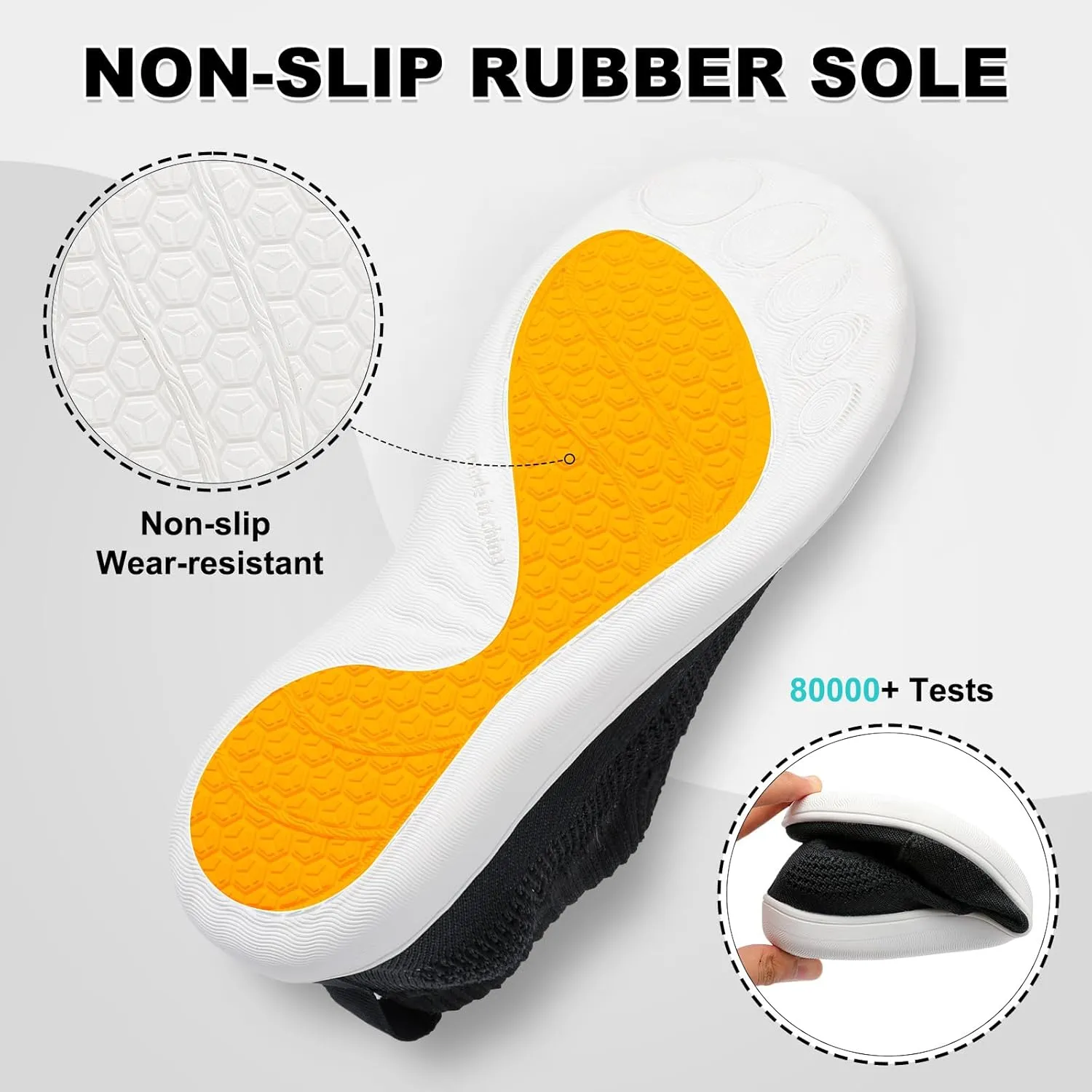 JOINFREE Women's Minimalist Walking Shoes Wide Toe Barefoot Shoes Zero Drop Casual Sneakers Breathable Slip On Tennis Shoes