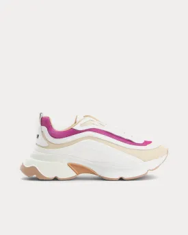 Minimal Runner Chunky Sole Fuchsia Low Top Sneakers