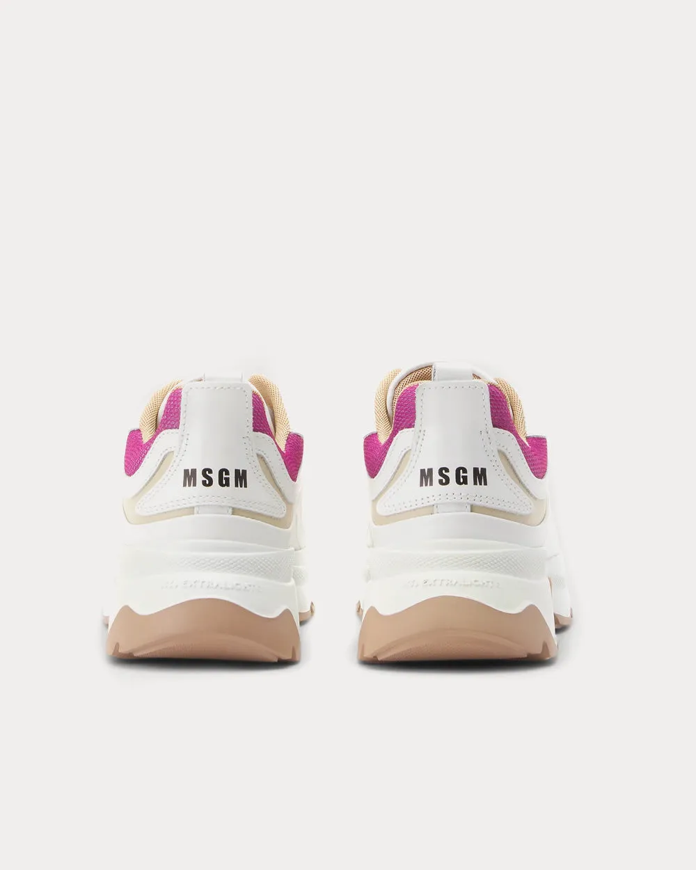 Minimal Runner Chunky Sole Fuchsia Low Top Sneakers