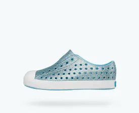 Native Kid's Jefferson Bling Sneaker - Pool Bling/Shell White 13100112-4337