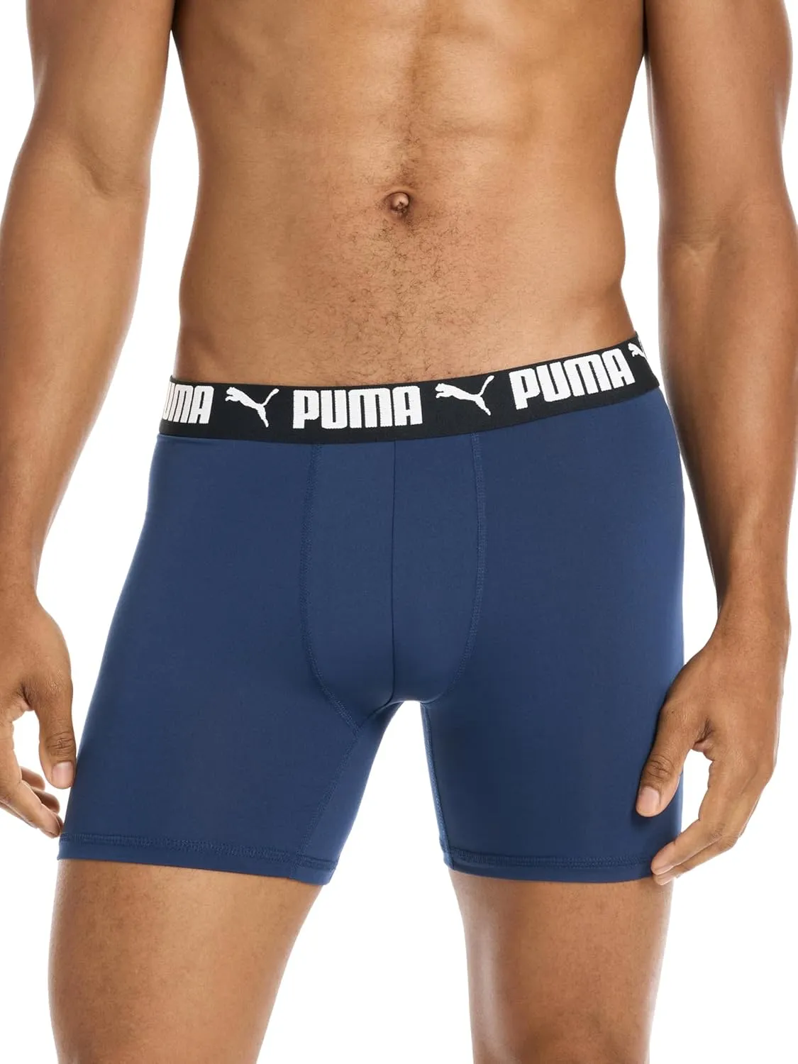 PUMA Men's 4 Pack Active Stretch Boxer Briefs