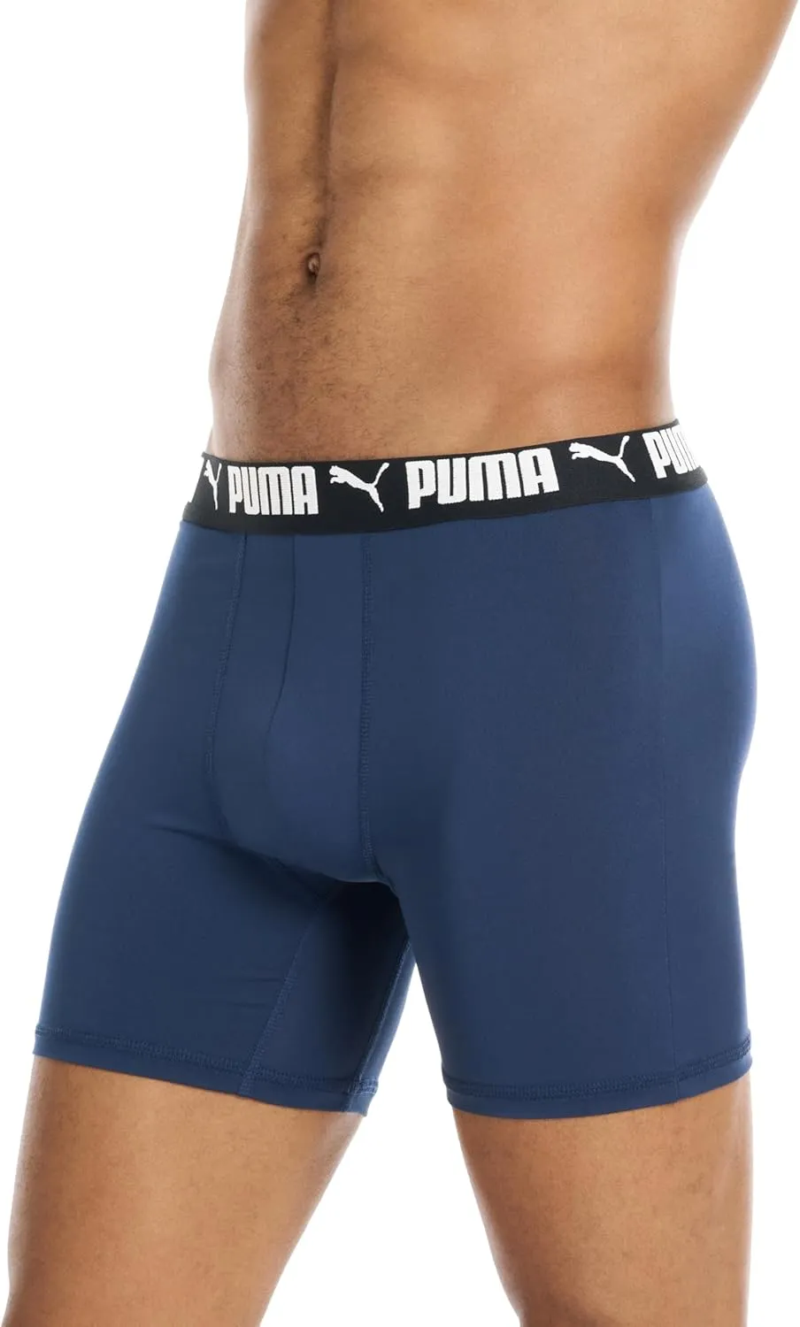 PUMA Men's 4 Pack Active Stretch Boxer Briefs