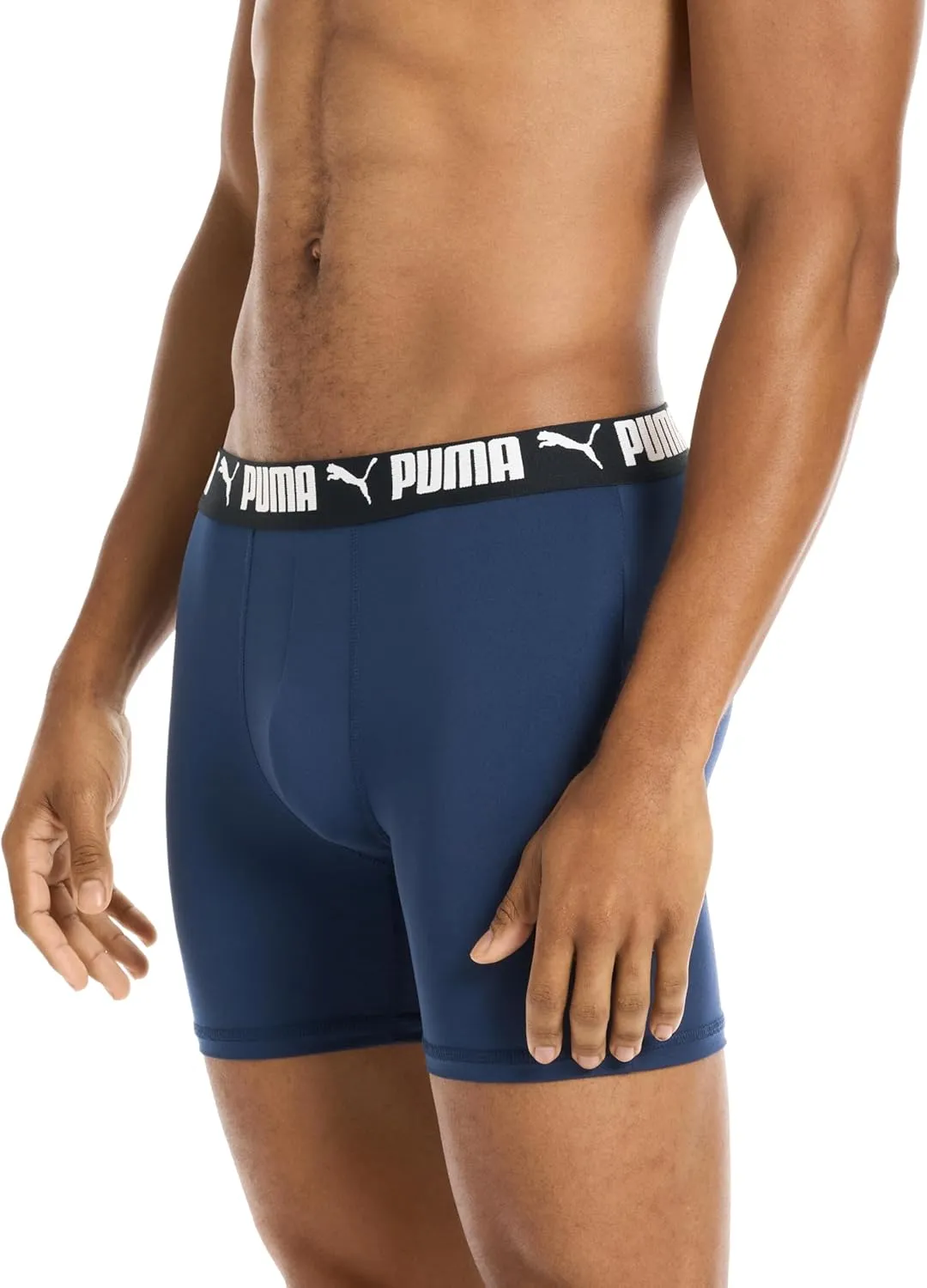 PUMA Men's 4 Pack Active Stretch Boxer Briefs