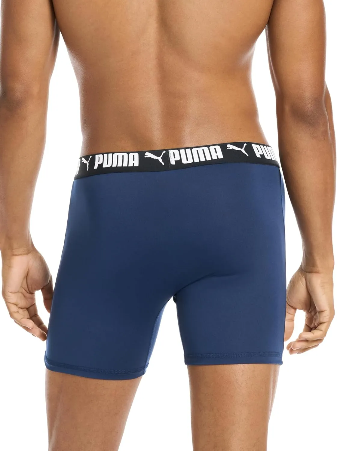 PUMA Men's 4 Pack Active Stretch Boxer Briefs