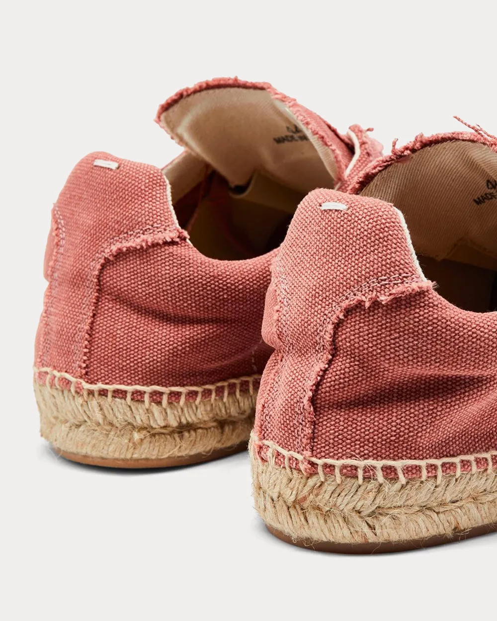 Replica Espadrilles Brick Red Low Top Sneakers