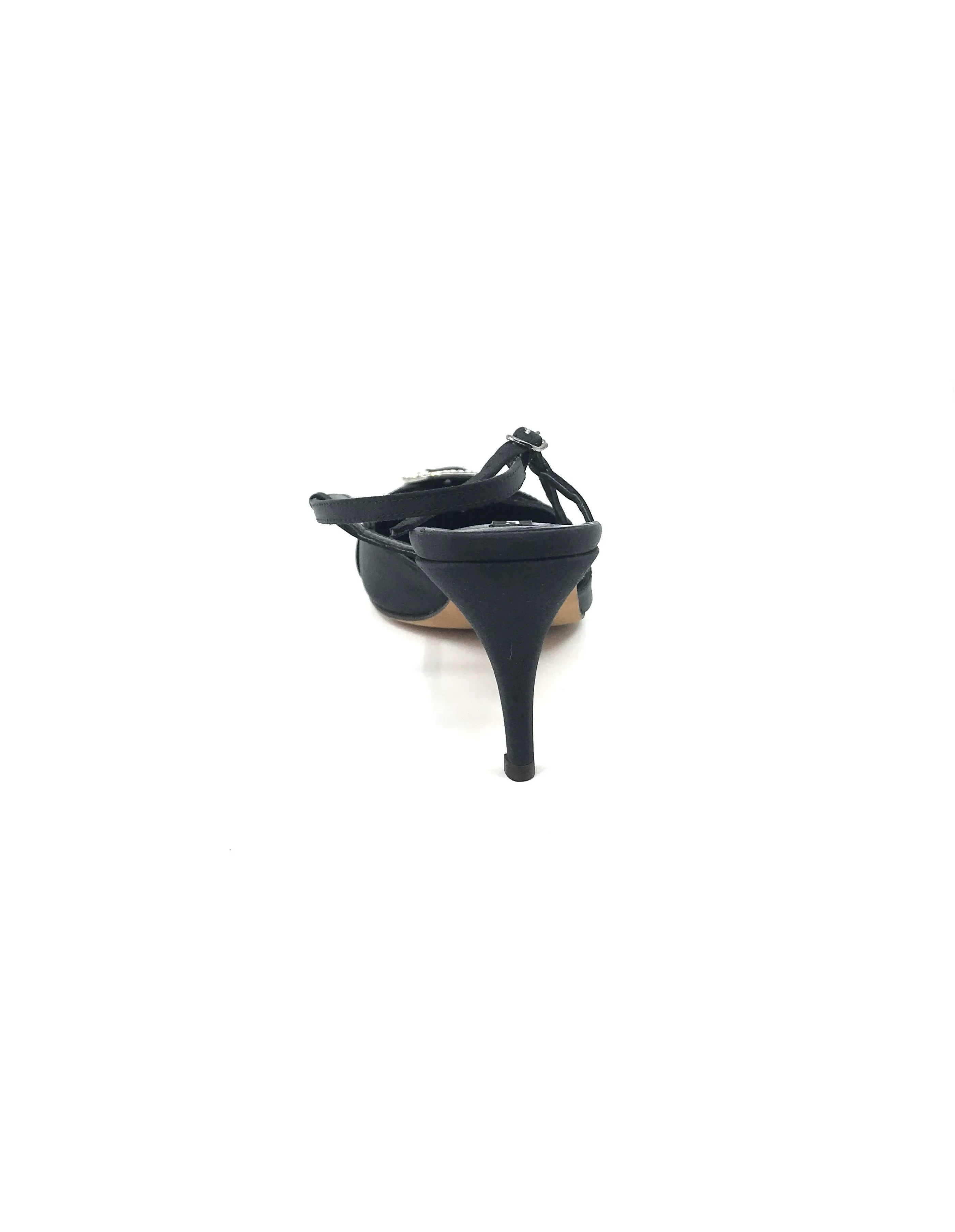Rio Black Fabric Claudia Ciuti Slingback Pumps