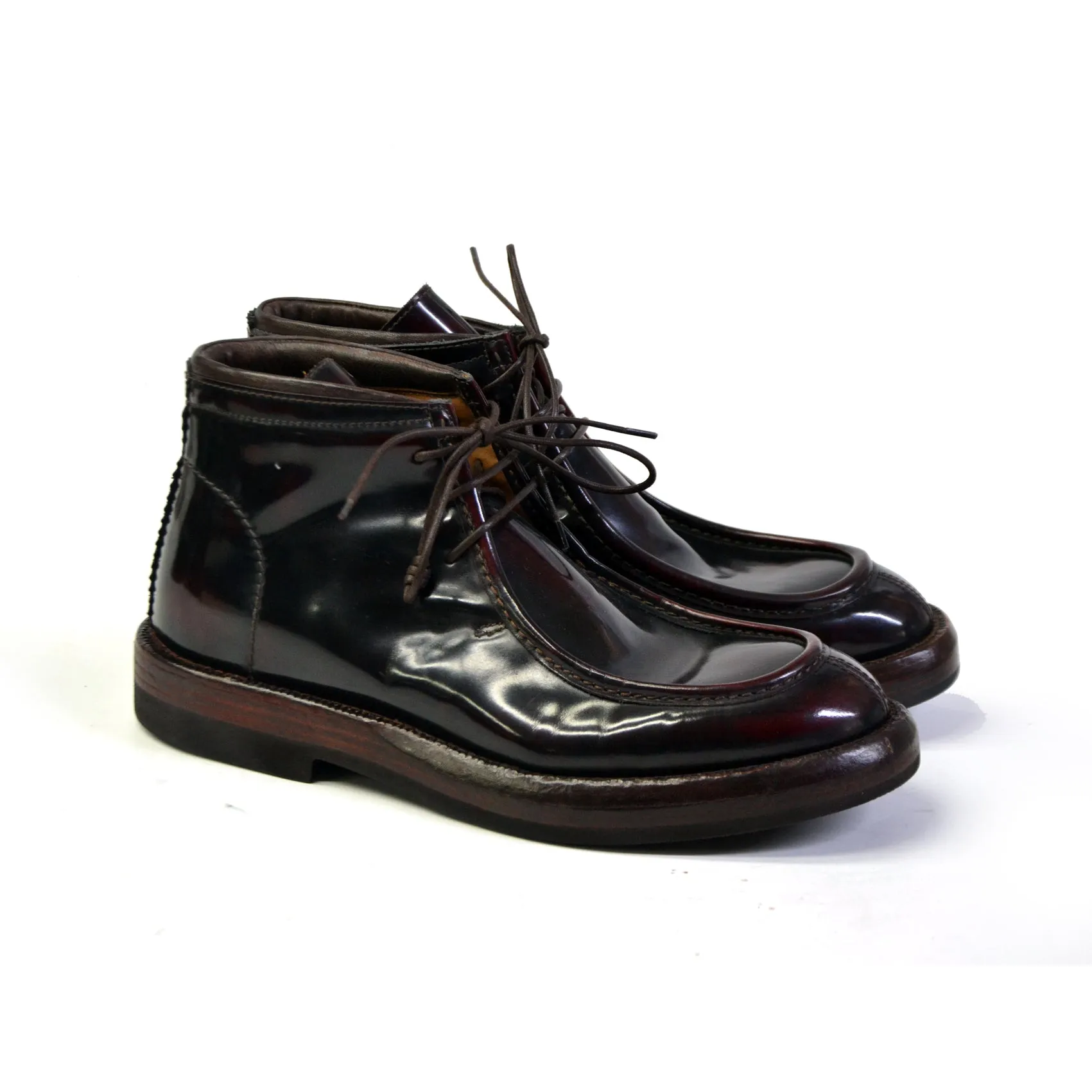 ROYAL BORDEAUX LACED PARABOT CHUKKA BOOTS