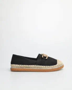 Tomaz YX147 Ladies Espadrille Buckle Flats
