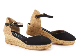VISCATA Handmade in Spain Pubol 2" Wedge, Ankle-Strap, Closed Toe, Classic Espadrilles Heel