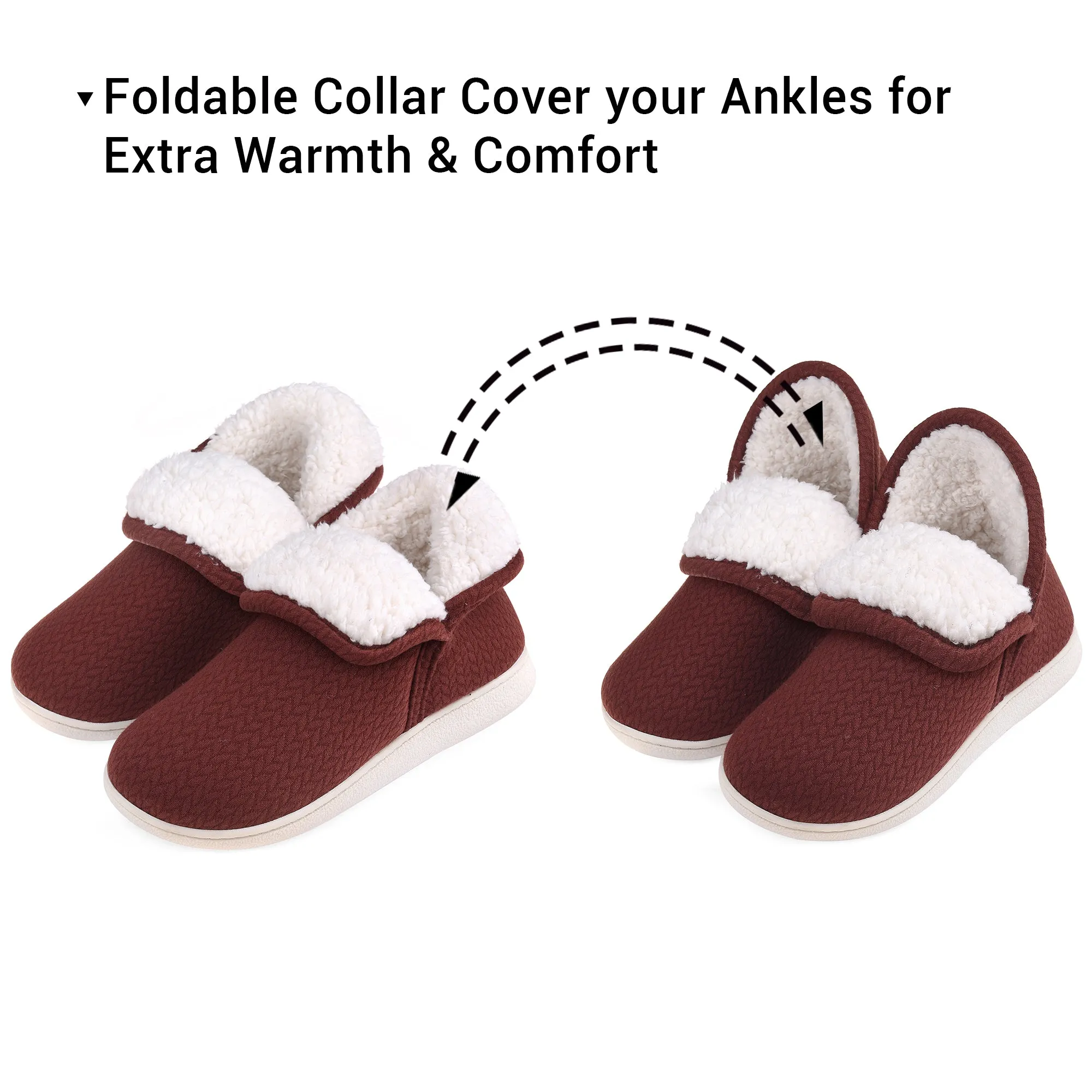VONMAY Women's Slippers Booties Memory Foam Ankle Boots Comfort House Shoes