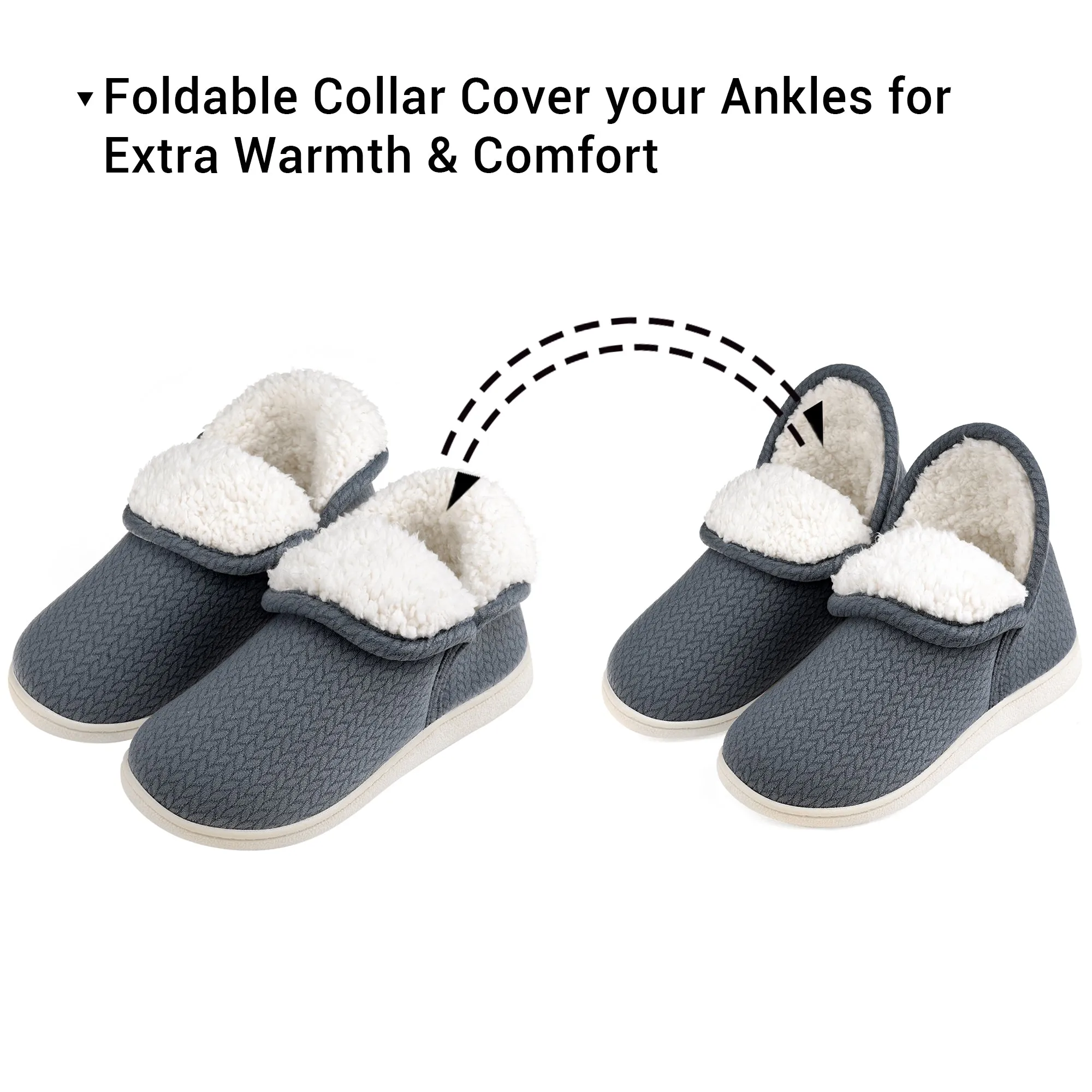 VONMAY Women's Slippers Booties Memory Foam Ankle Boots Comfort House Shoes
