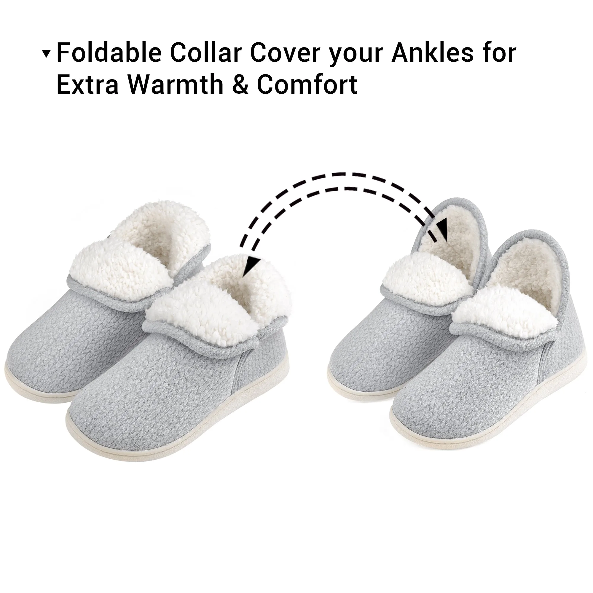 VONMAY Women's Slippers Booties Memory Foam Ankle Boots Comfort House Shoes