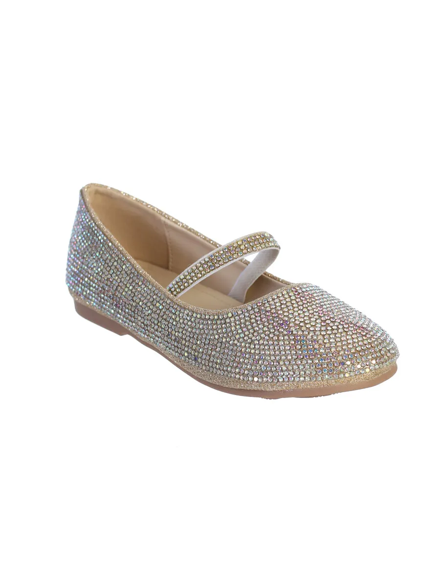 Young Girls Crystal All Over Shoe