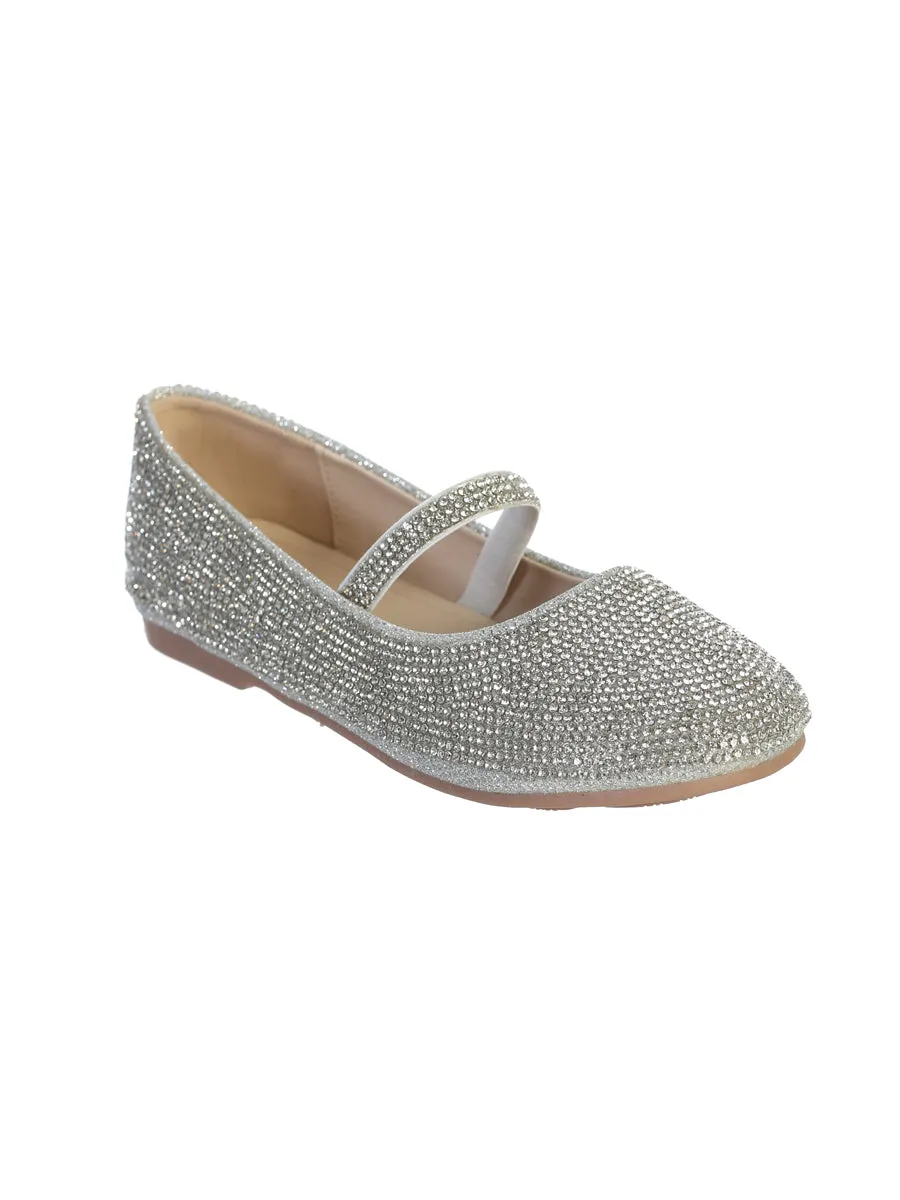 Young Girls Crystal All Over Shoe